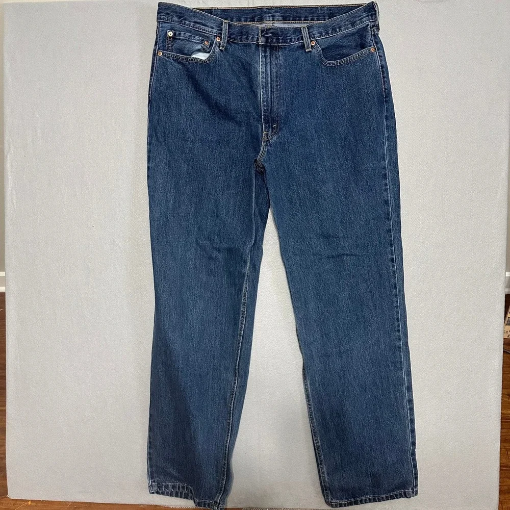 Levis 550 Relaxed Fit Jeans Mens 40x34 Blue Denim Tapered Leg 00550-4886